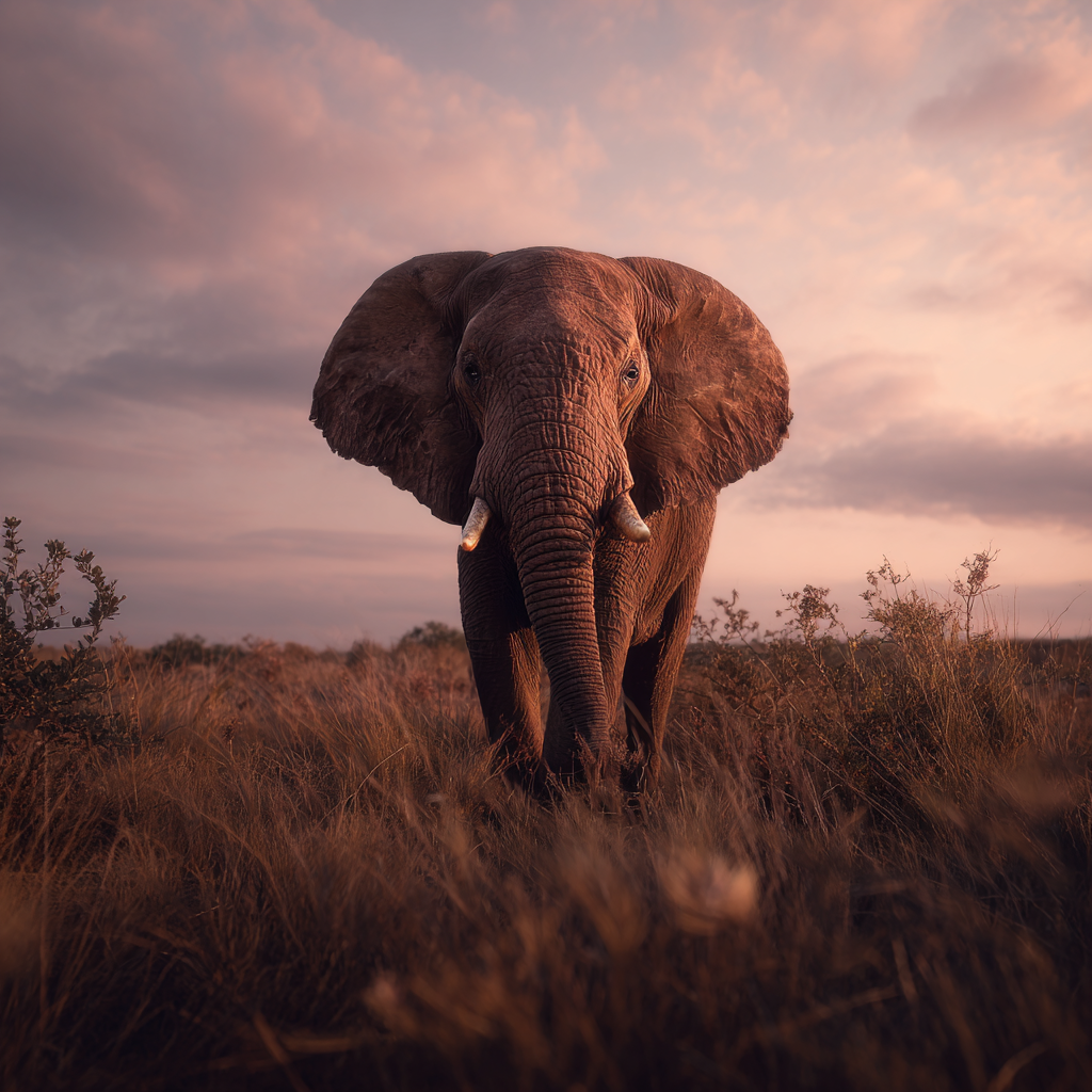 Gros plan sur un magnifique éléphant | Source : Midjourney