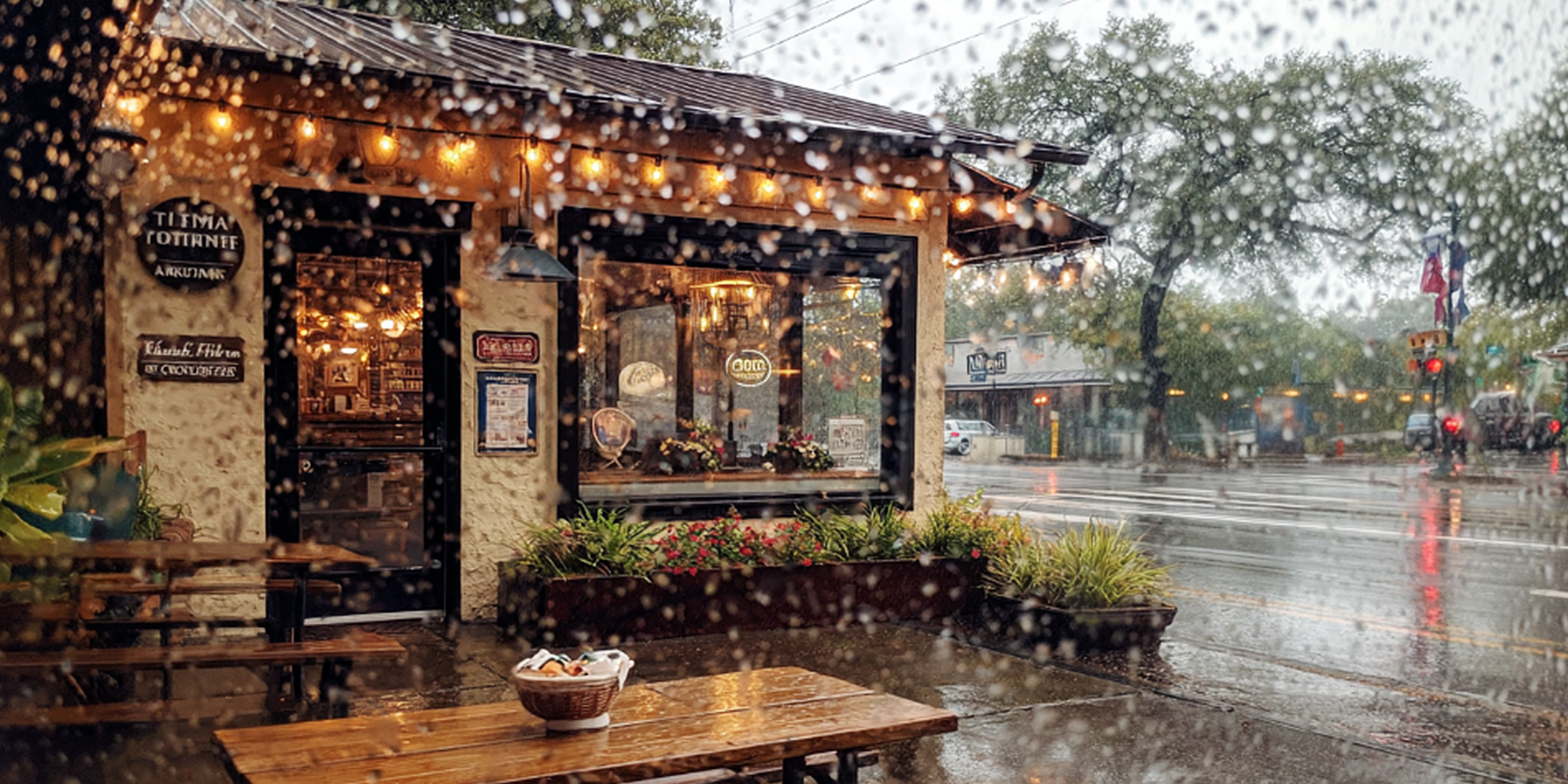 Un café sous une pluie battante | Source : The Celebritist