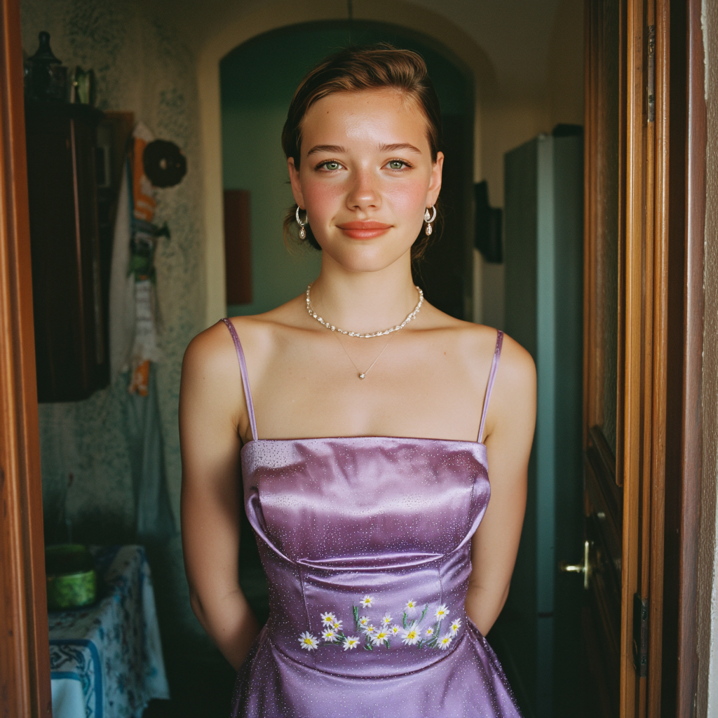 Une fille qui sourit | Source : Midjourney