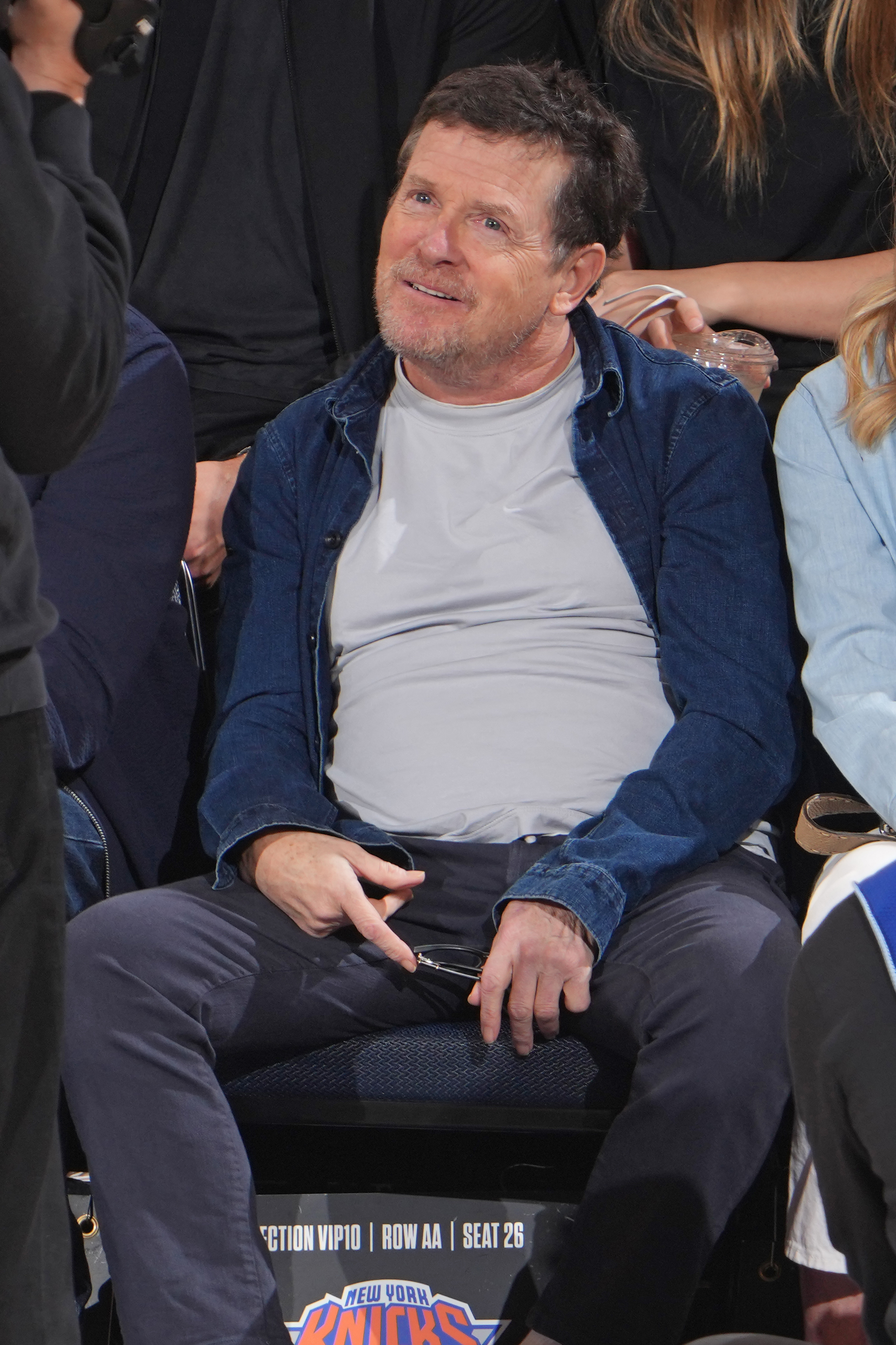 Michael J. Fox à un match de basket-ball le 8 mai 2024, à New York. | Source : Getty Images