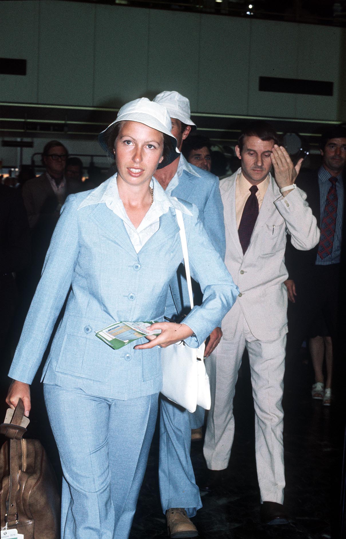 La princesse Anne vue à l'aéroport d'Heathrow le 13 juillet 1976 | Source : Getty Images