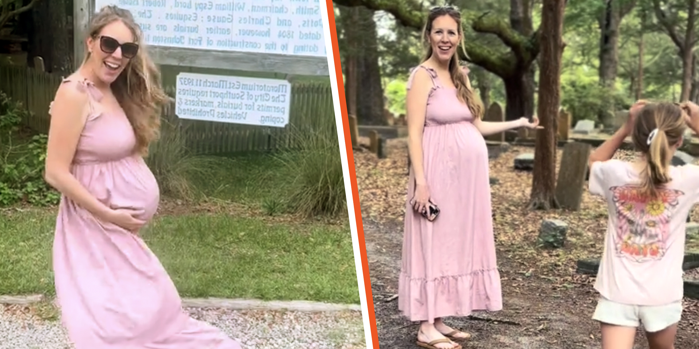 Haley Hodge dans un cimetière | Source : tiktok.com/hodgehouse