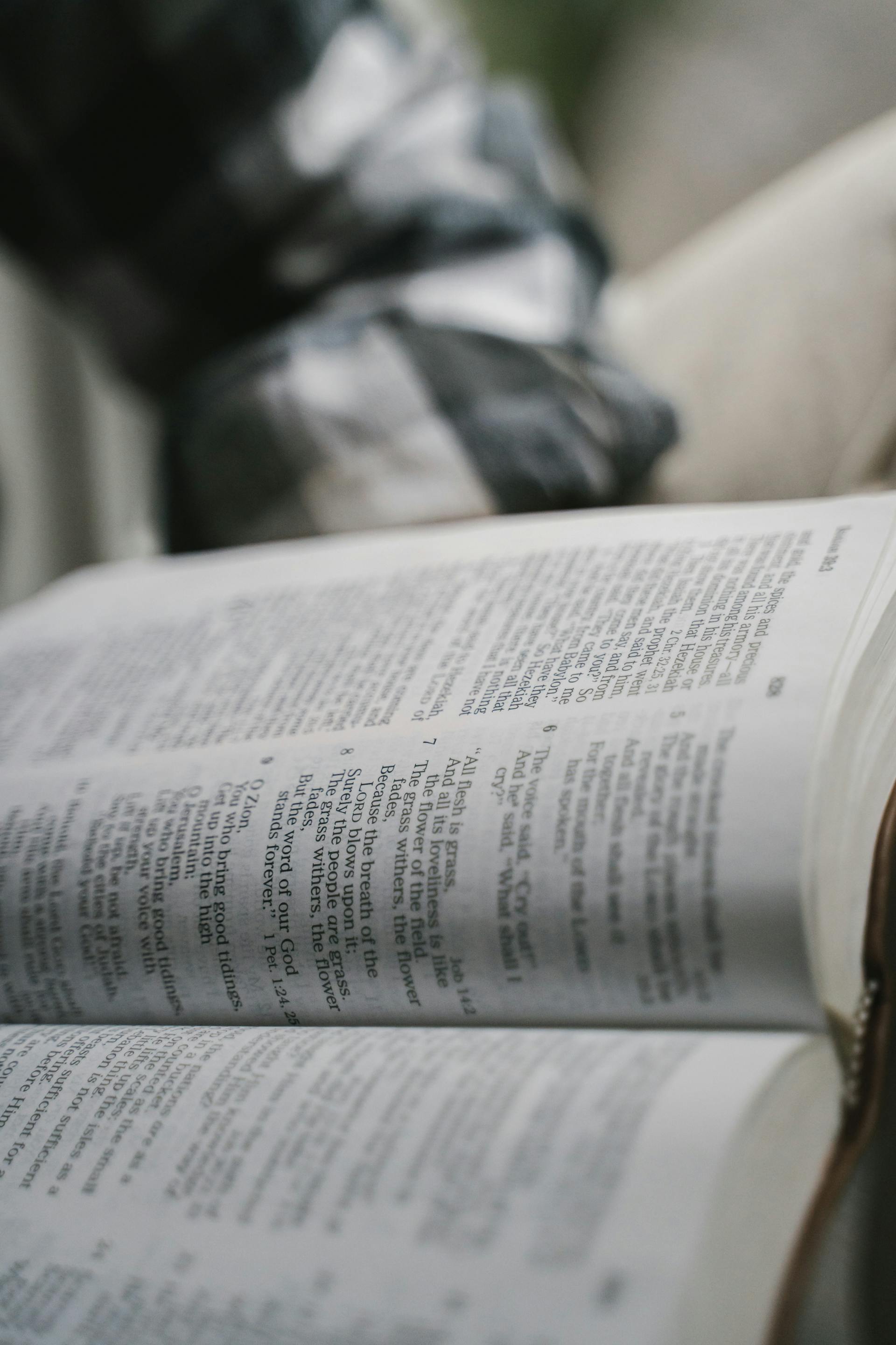 Une personne feuilletant une Bible | Source : Pexels