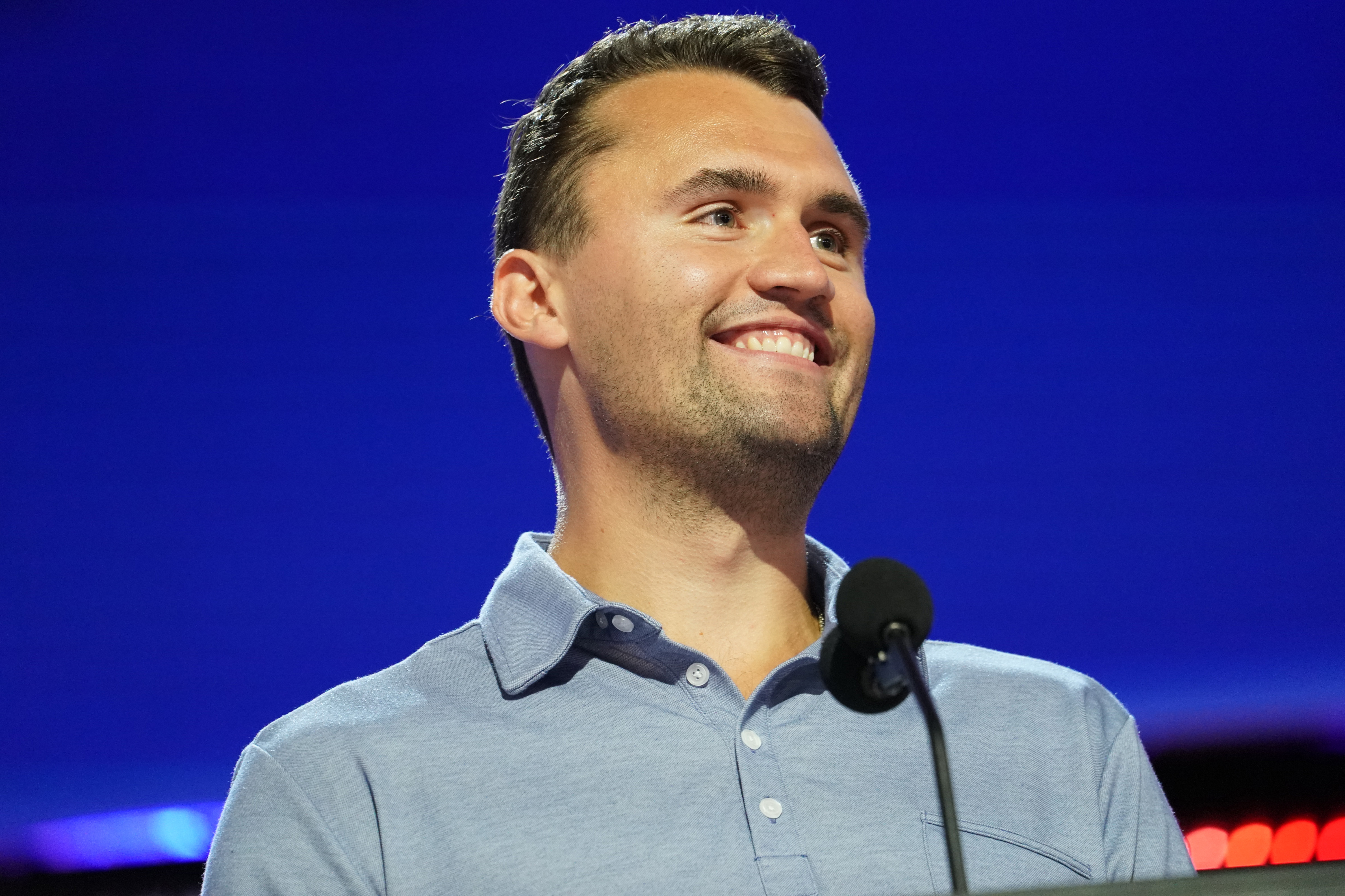 Charlie Kirk photographié le 14 juillet 2024 à Milwaukee, Wisconsin | Source : Getty Images