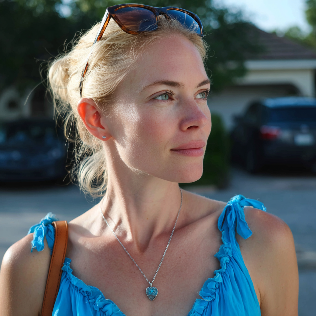 Une femme debout sur une allée | Source : Midjourney