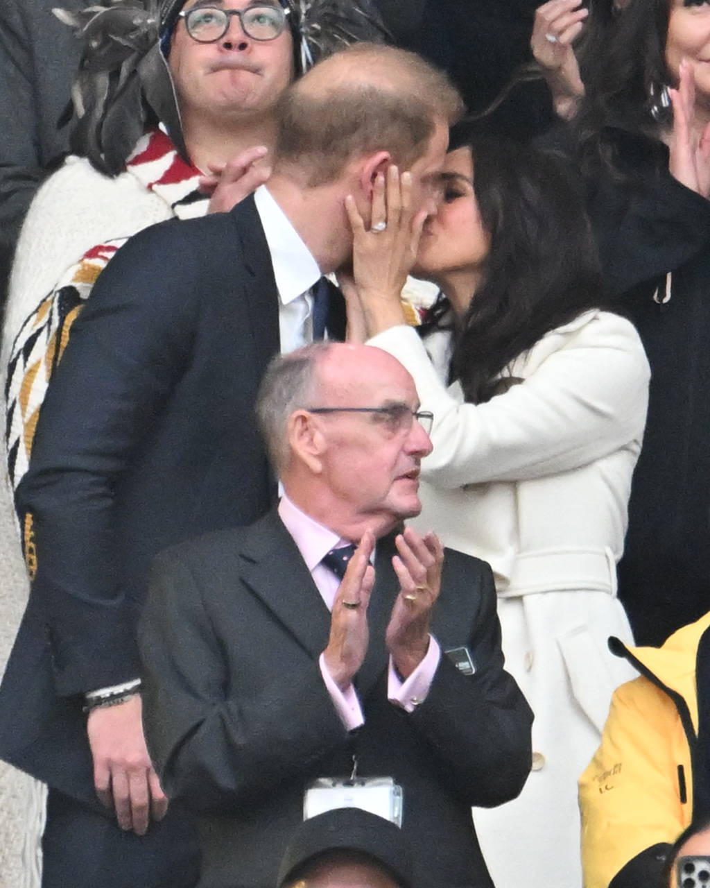 Le prince Harry et Meghan Markle lors de la cérémonie d'ouverture des Invictus Games à BC Place à Vancouver, en Colombie-Britannique, le 8 février 2025. | Source : Getty Images