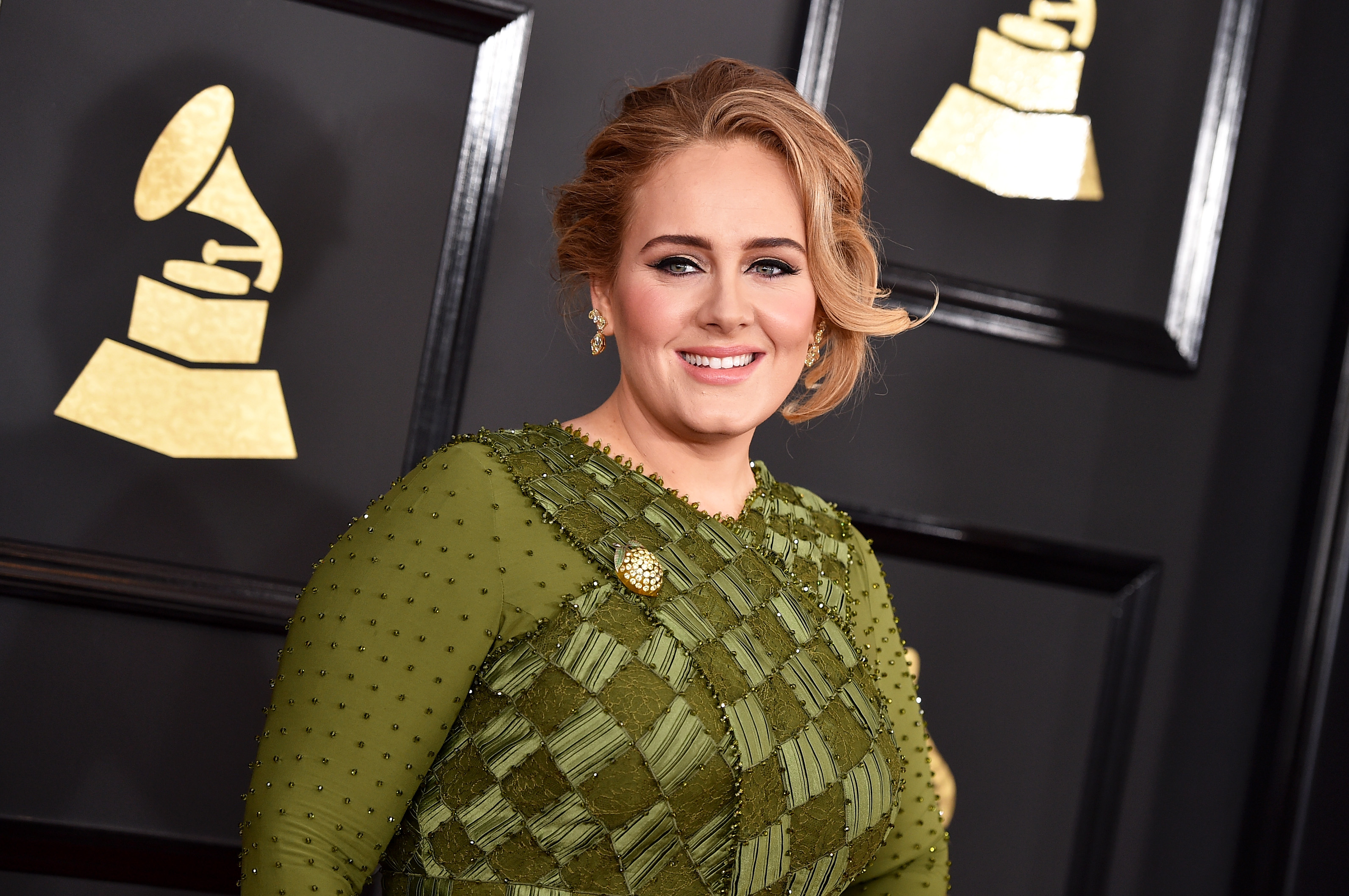 Adele lors de la 59e cérémonie des Grammy Awards, le 12 février 2017, à Los Angeles, en Californie. | Source : Getty Images
