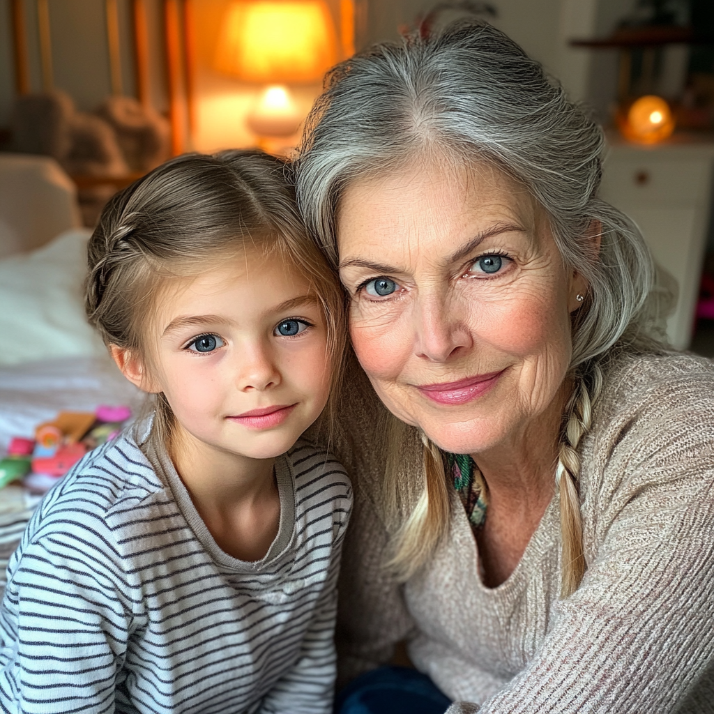 Une fille avec sa grand-mère | Source : Midjourney