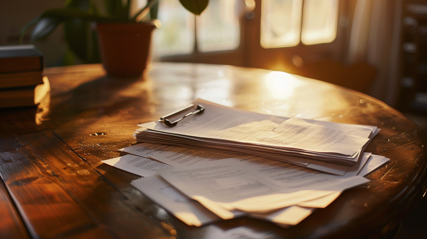 Paperasse sur une table | Source : Midjourney