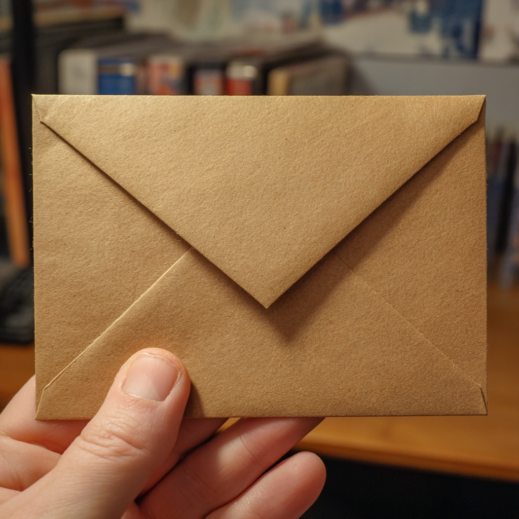 Une personne tenant une enveloppe | Source : Midjourney
