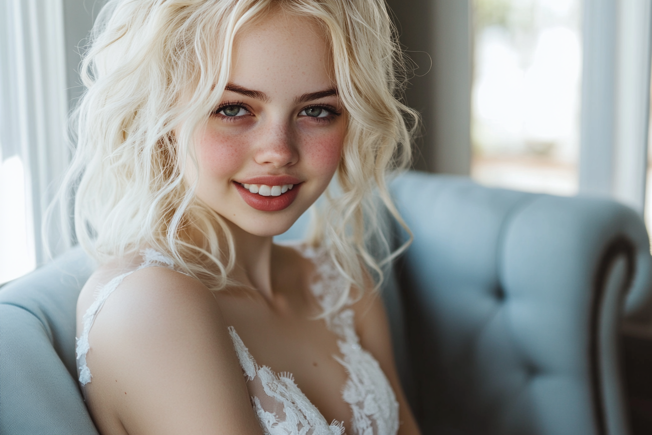 Une femme souriante | Source : Midjourney