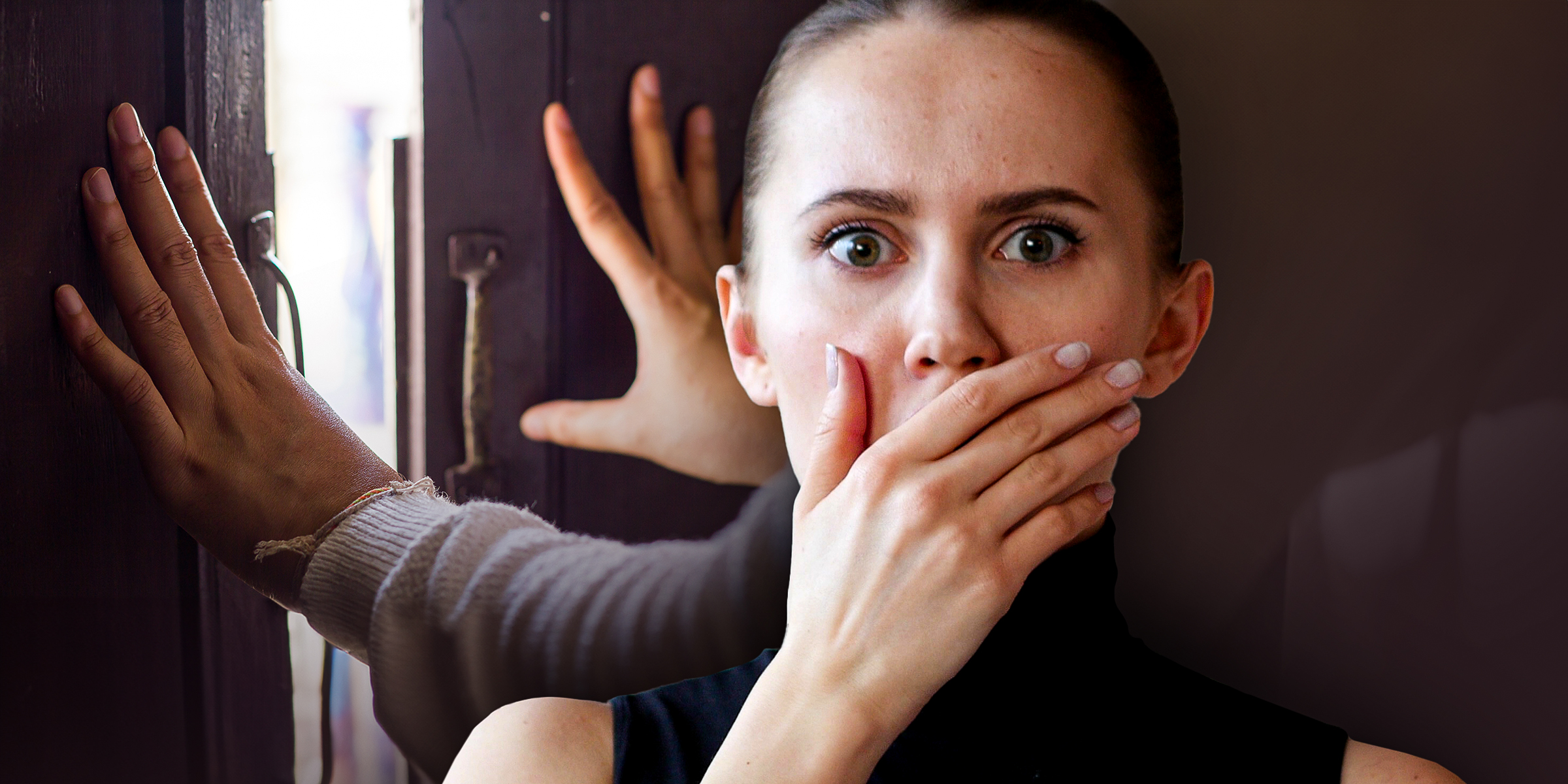 Une femme se couvre la bouche avec sa main | Source : Shutterstock