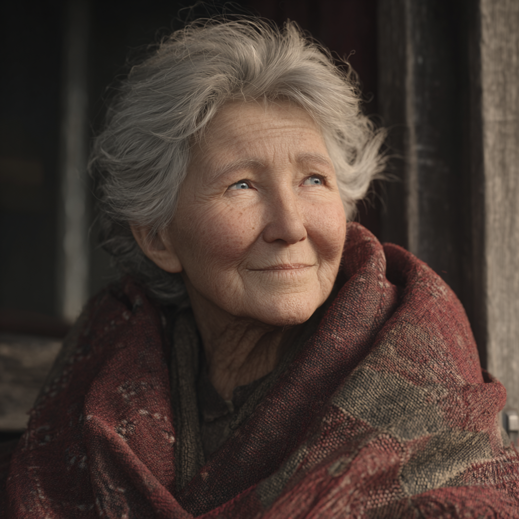 Une femme âgée souriante | Source : Midjourney