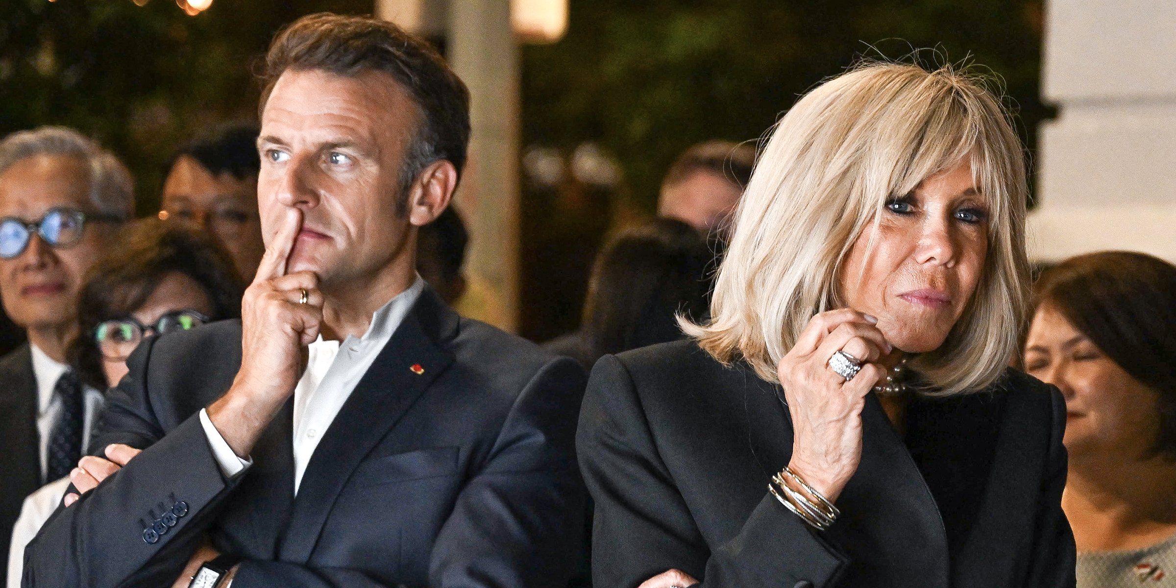 Emmanuel et Brigitte Macron | Source : Getty Images