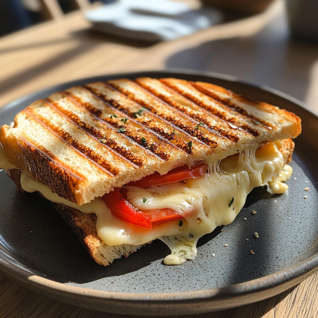 Un sandwich au fromage grillé sur une assiette | Source : Midjourney