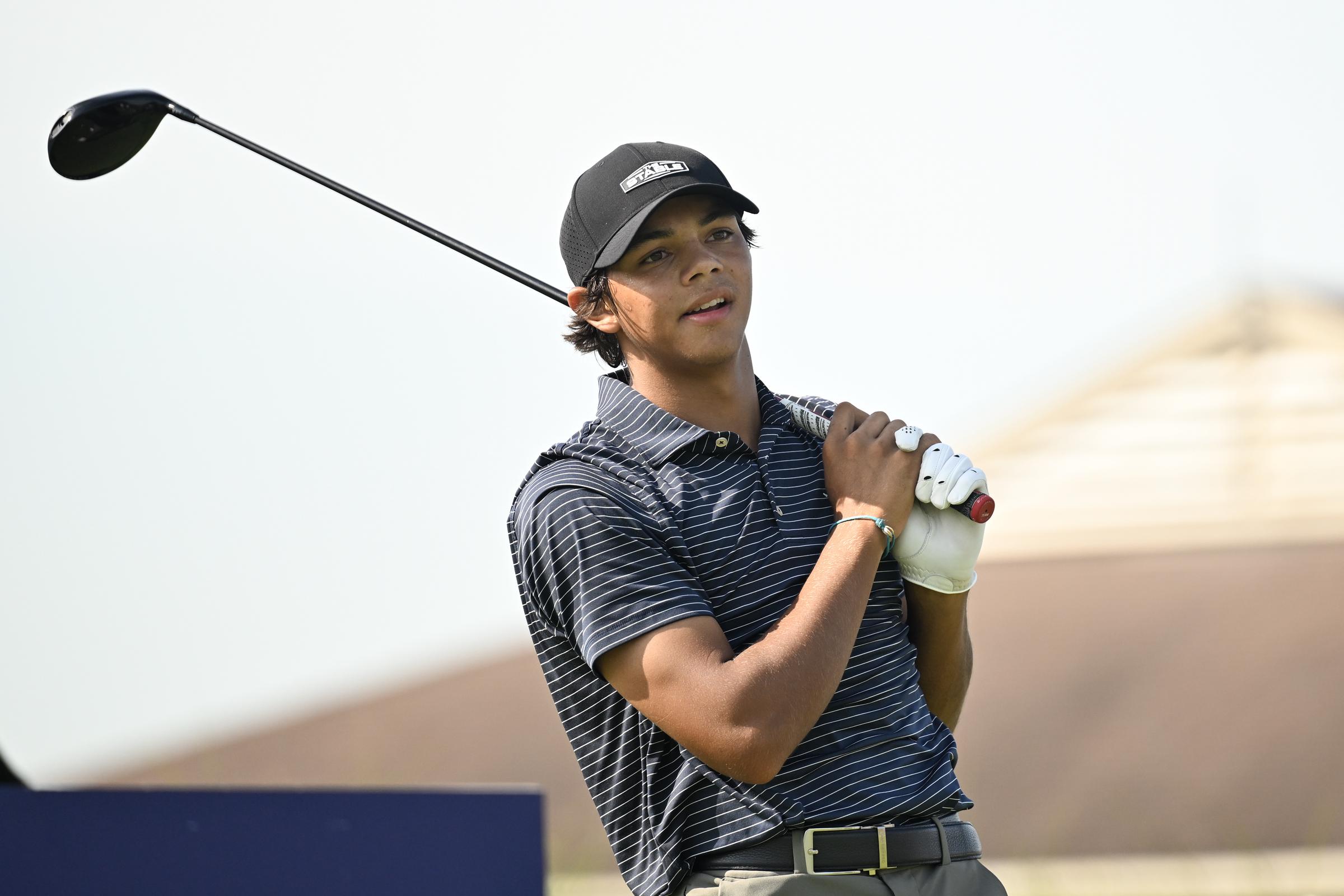 Charlie Woods lors du deuxième tour du championnat 2025 de la PGA junior au Birck Boilermaker Golf Complex, le 30 juillet 2025, à West Lafayette, dans l'Indiana. | Source : Getty Images
