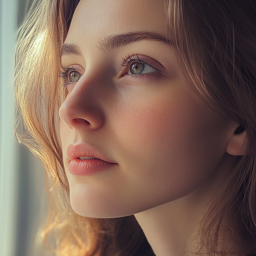 Gros plan sur une femme | Source : Midjourney