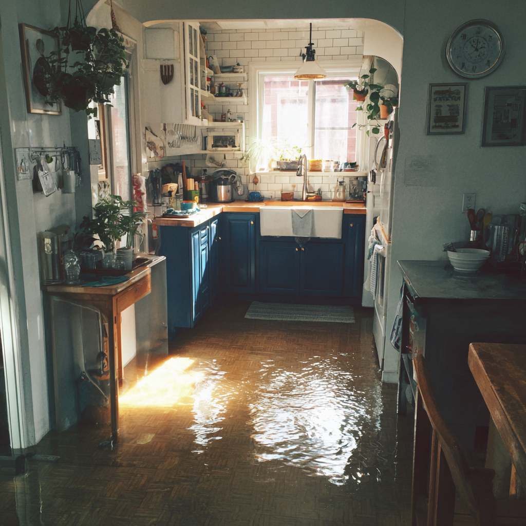 Une cuisine inondée | Source : Midjourney