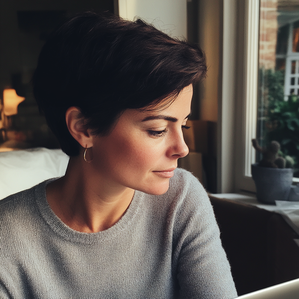 Une femme utilisant un ordinateur portable | Source : Midjourney