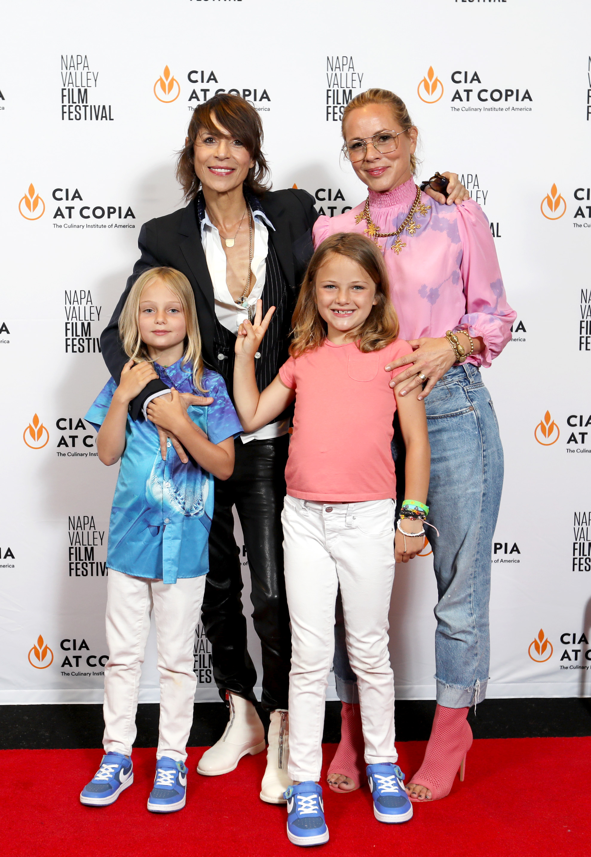 Dominique Crenn et sa famille | Source : Getty Images