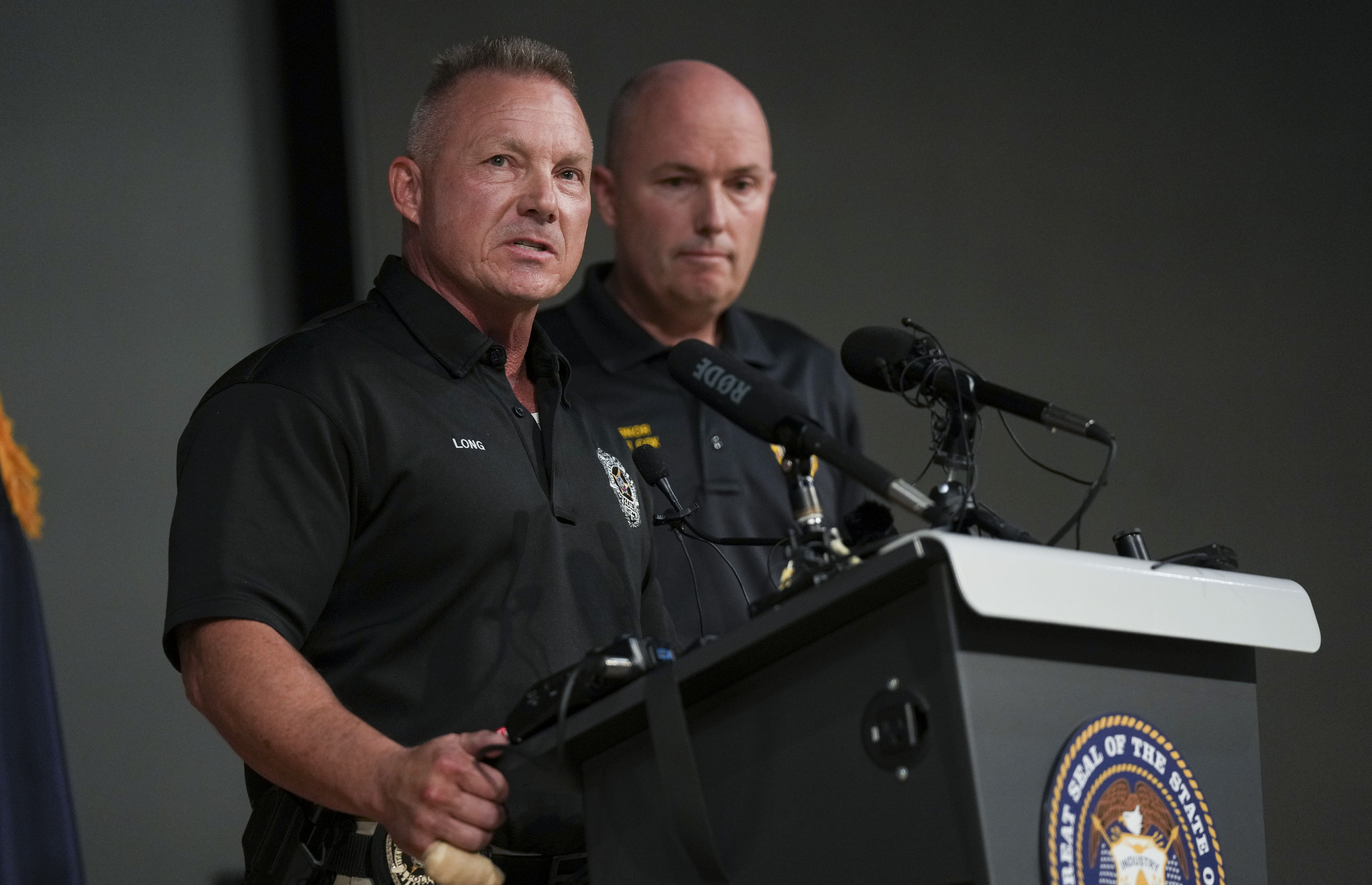 Le chef de la police Jeff Long s'exprime lors d'une conférence de presse suite à la fusillade de Charlie Kirk à l'Utah Valley University le 10 septembre 2025 | Source : Getty Images