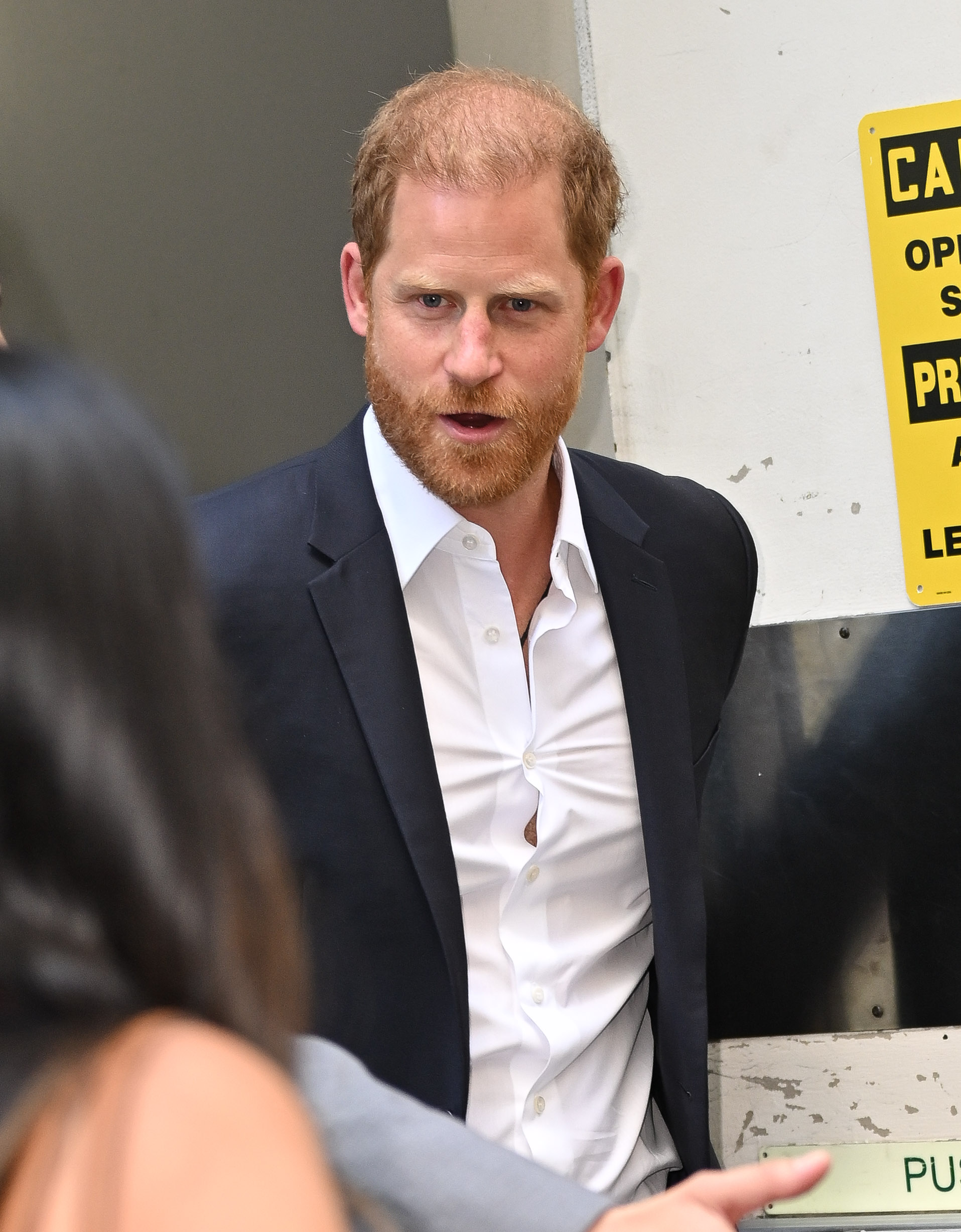 Le prince Harry est photographié alors qu'il quitte le Deutsche Bank Center à New York, le 23 avril 2025 | Source : Getty Images