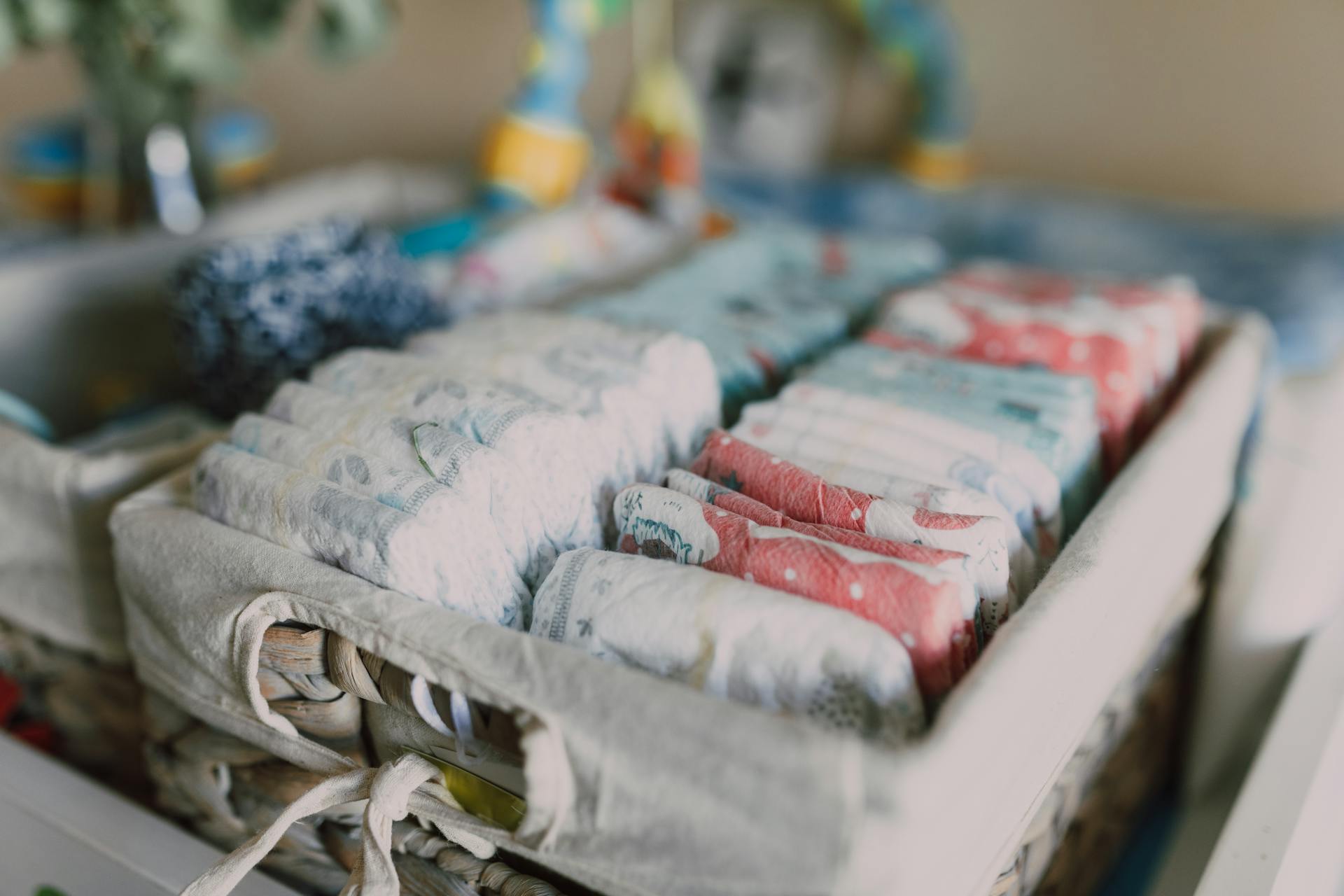 Luiers in een mandje | Bron: Pexels