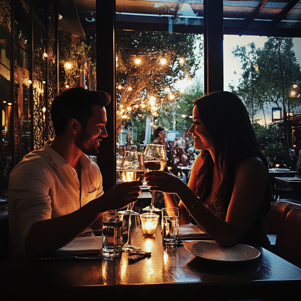 Un couple dans un restaurant | Source : Midjourney