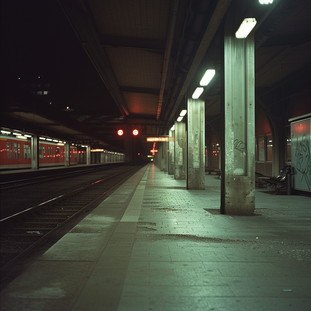Une station de métro vide | Source : Midjourney
