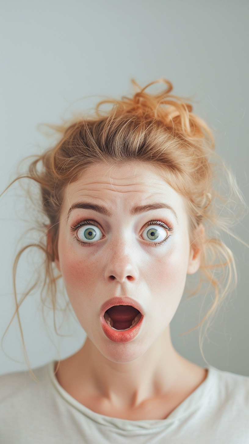 Une jeune femme effrayée | Source : Midjourney