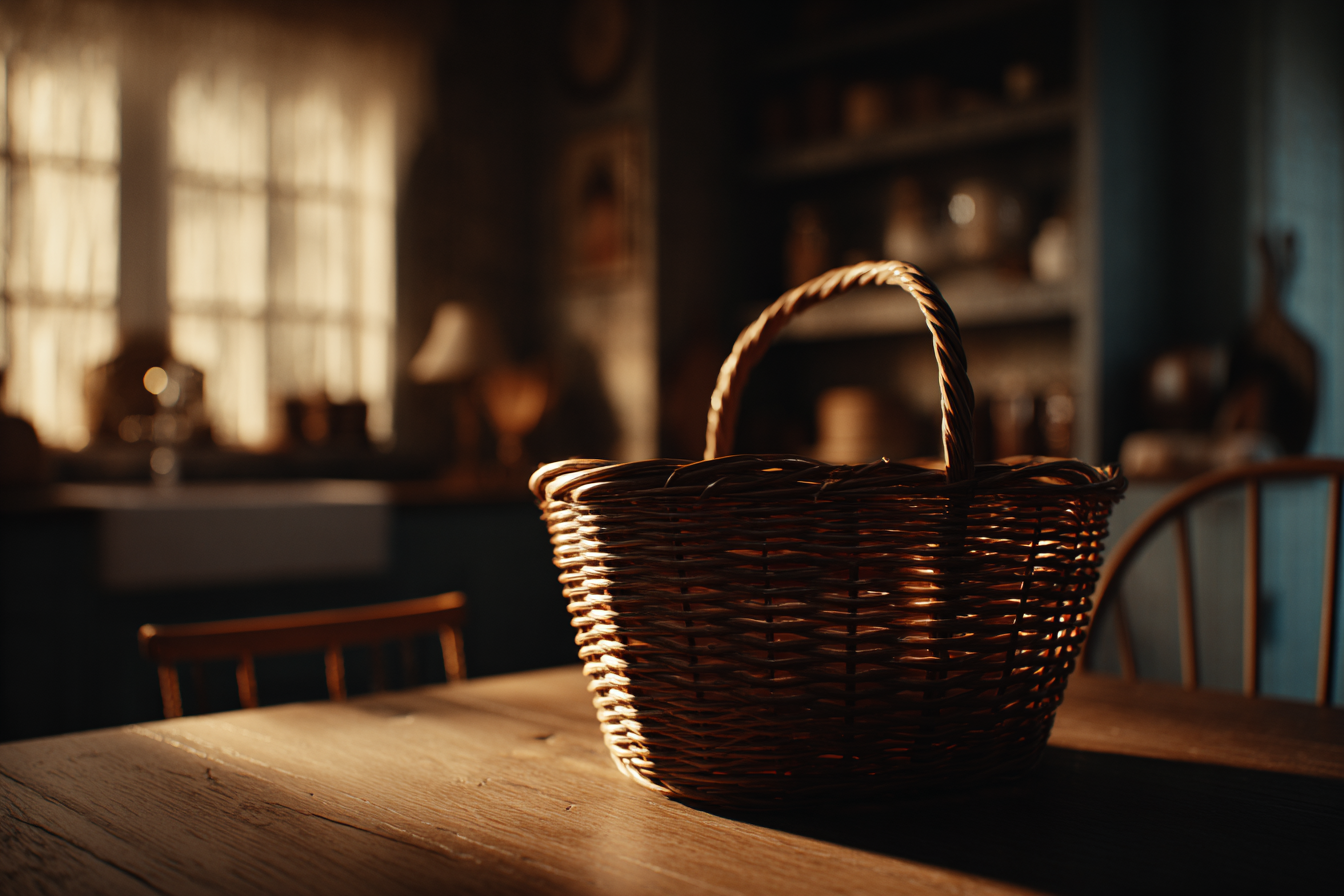 Un panier sur une table | Source : Midjourney