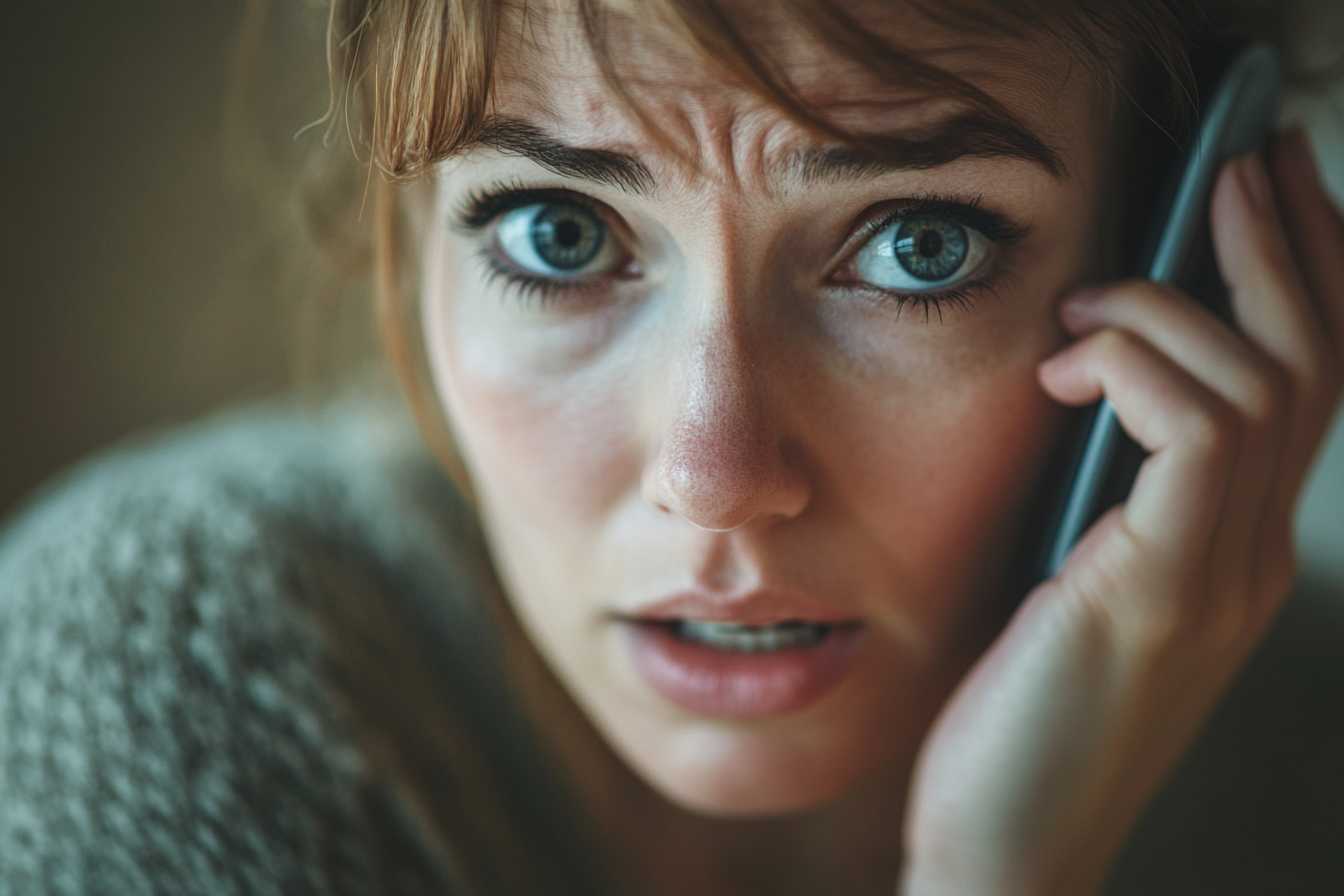 Une femme qui parle au téléphone portable | Source : Midjourney