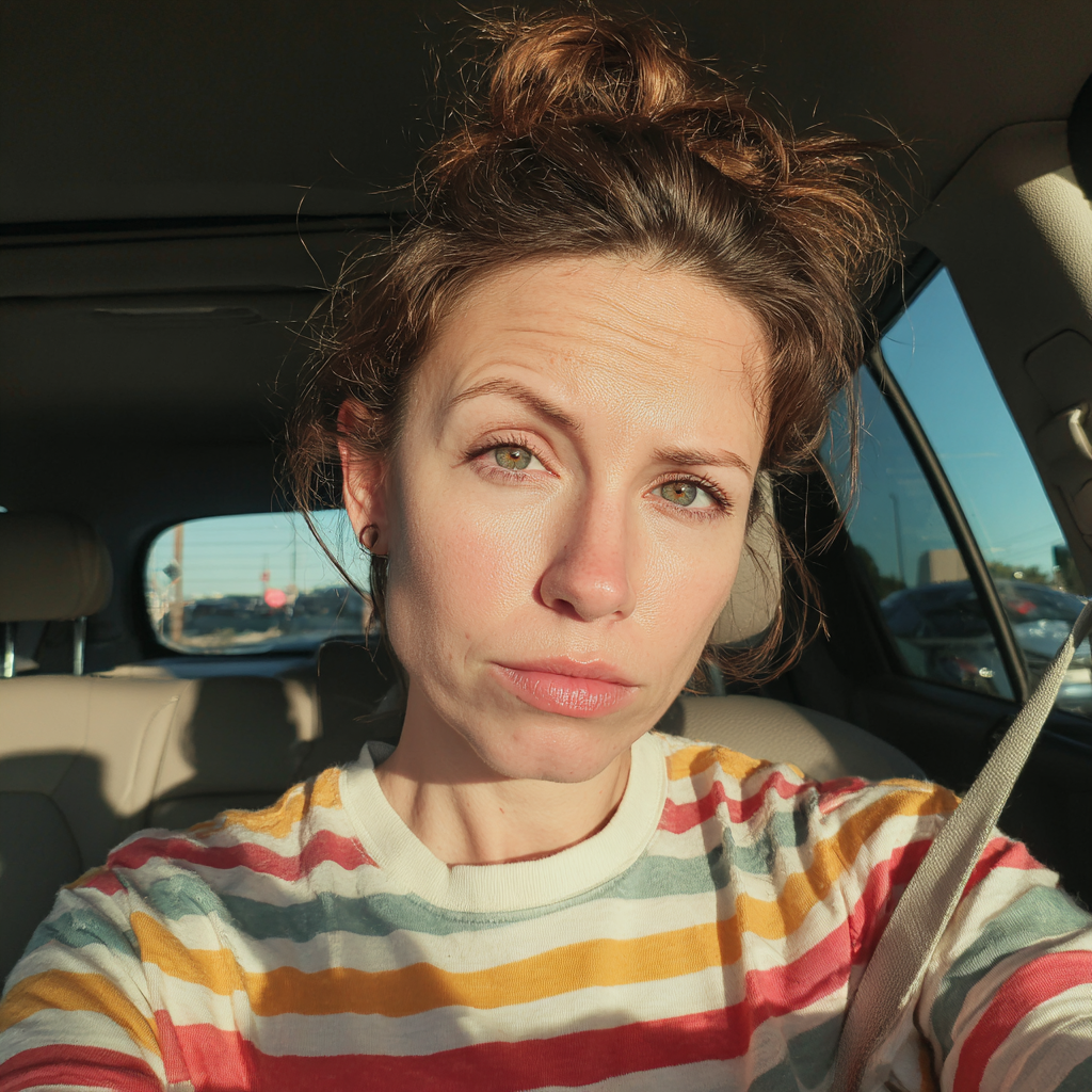 Une femme au volant d'une voiture | Source : Midjourney