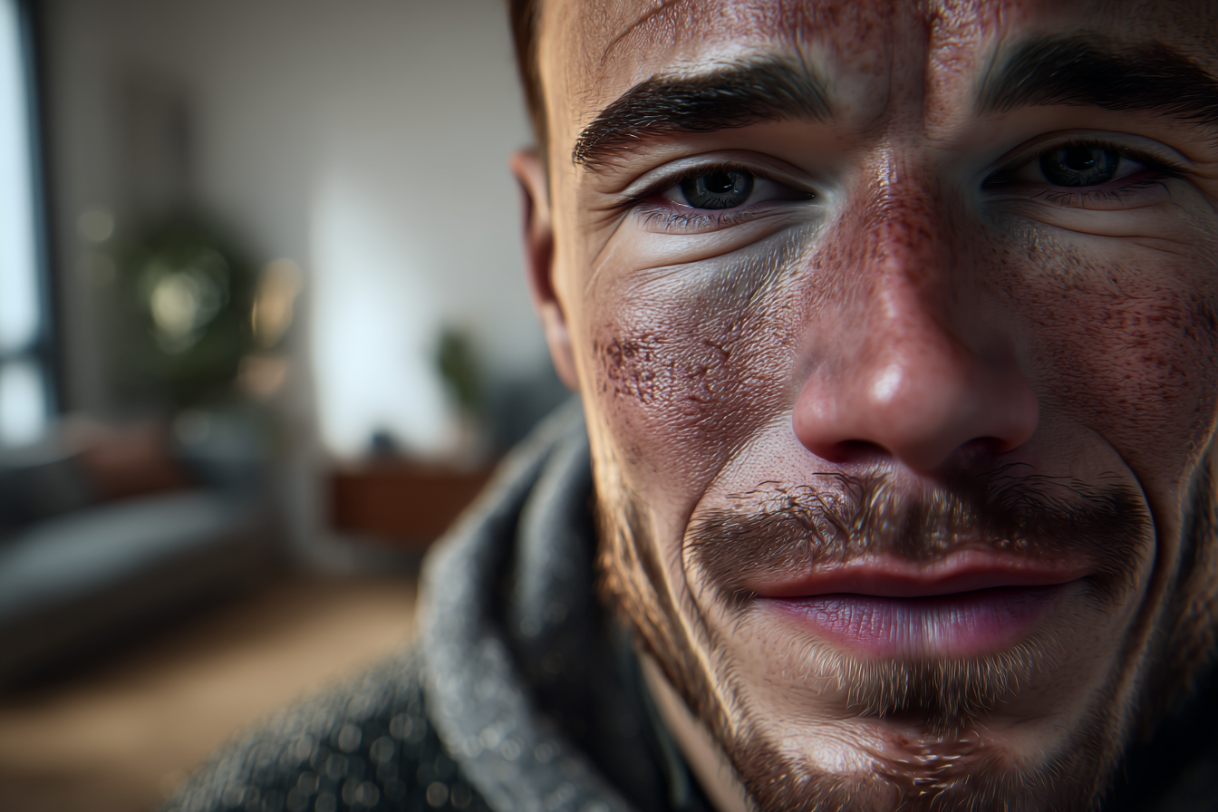 Un homme qui sourit | Source : Midjourney