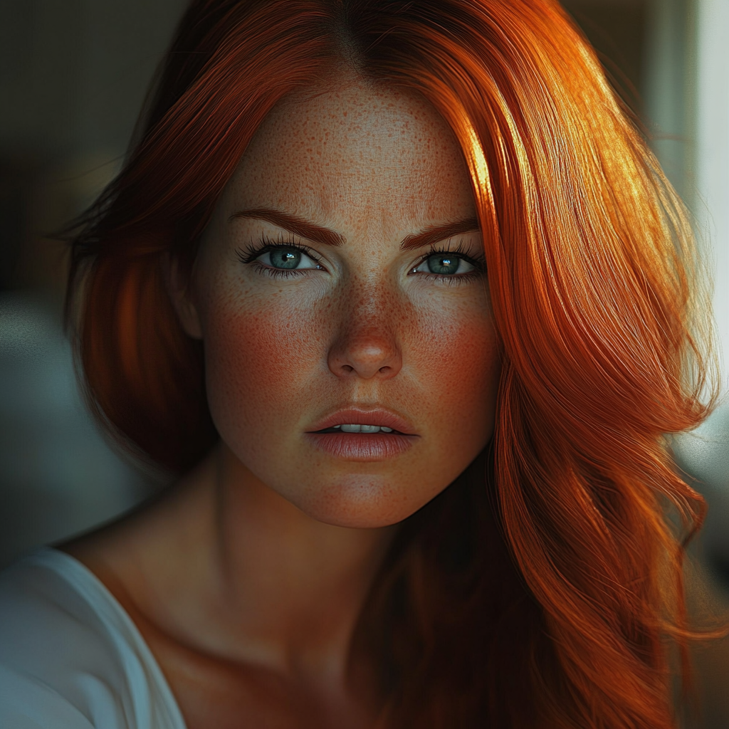 Portrait d'une femme émotive | Source : Midjourney