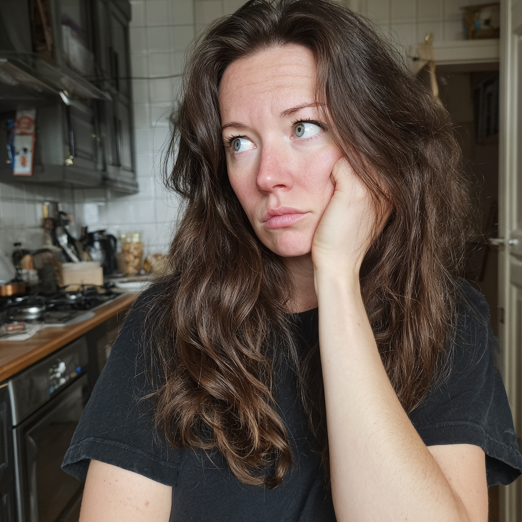Une femme debout dans une cuisine | Source : Midjourney