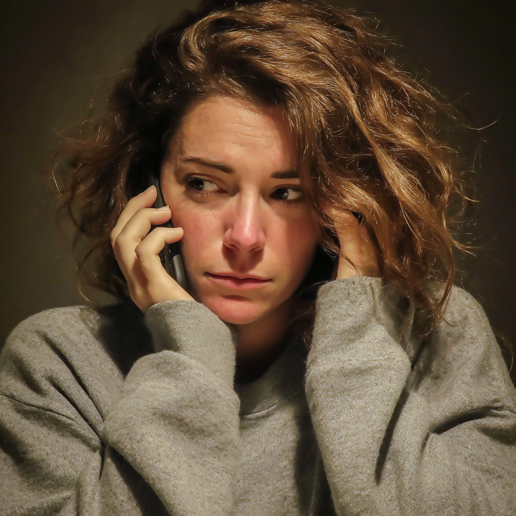 Une femme portant un sweat-shirt surdimensionné | Source : Midjourney