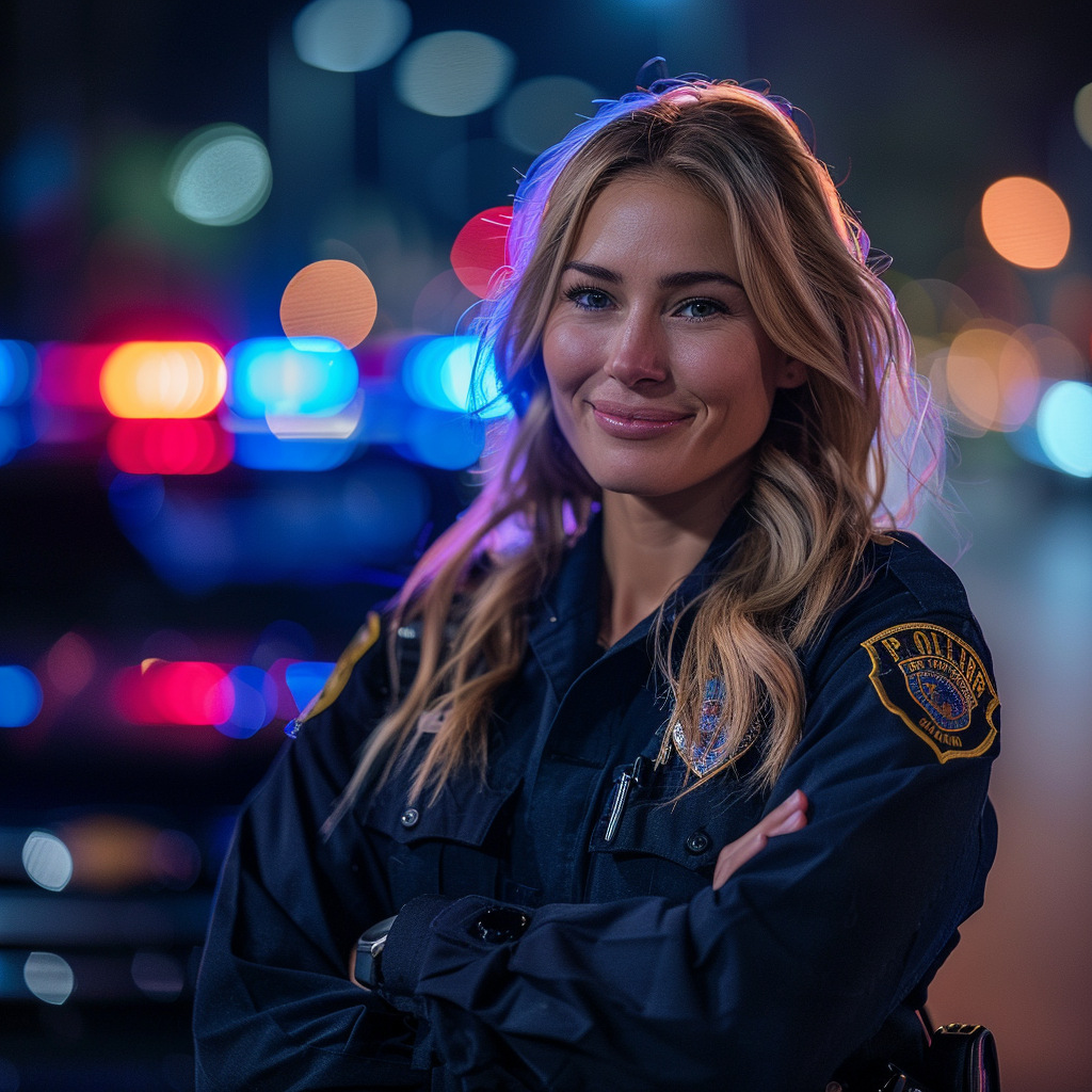 Un policier bienveillant | Source : Midjourney