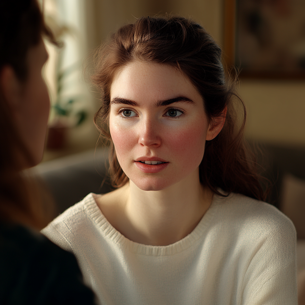 Une femme discute de son passé avec une autre femme | Source : Midjourney