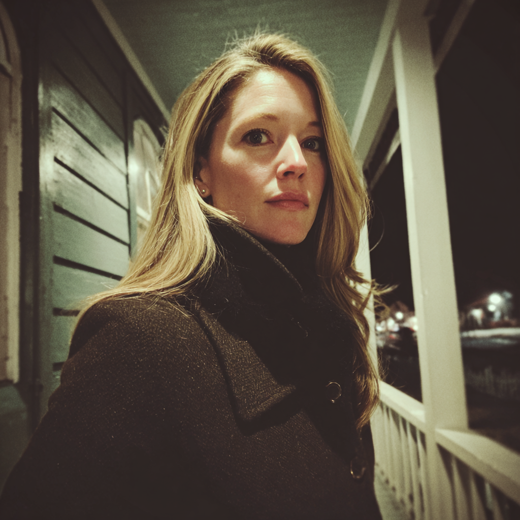 Une femme pensive portant un manteau marron | Source : Midjourney