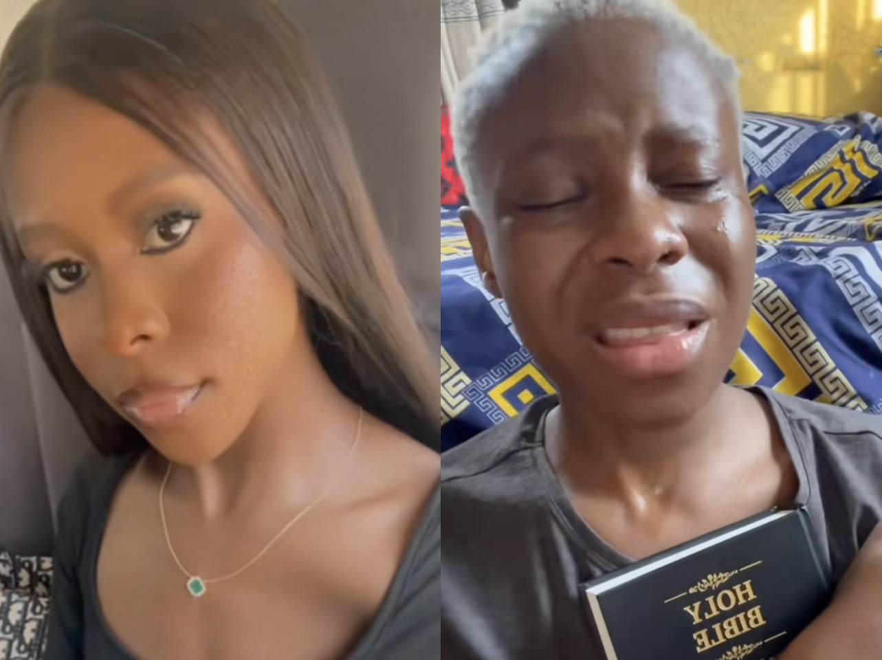 Photos avant et après d'une TikTokeuse : célibataire ou en couple. | Source : TikTok/maxwellexcellent