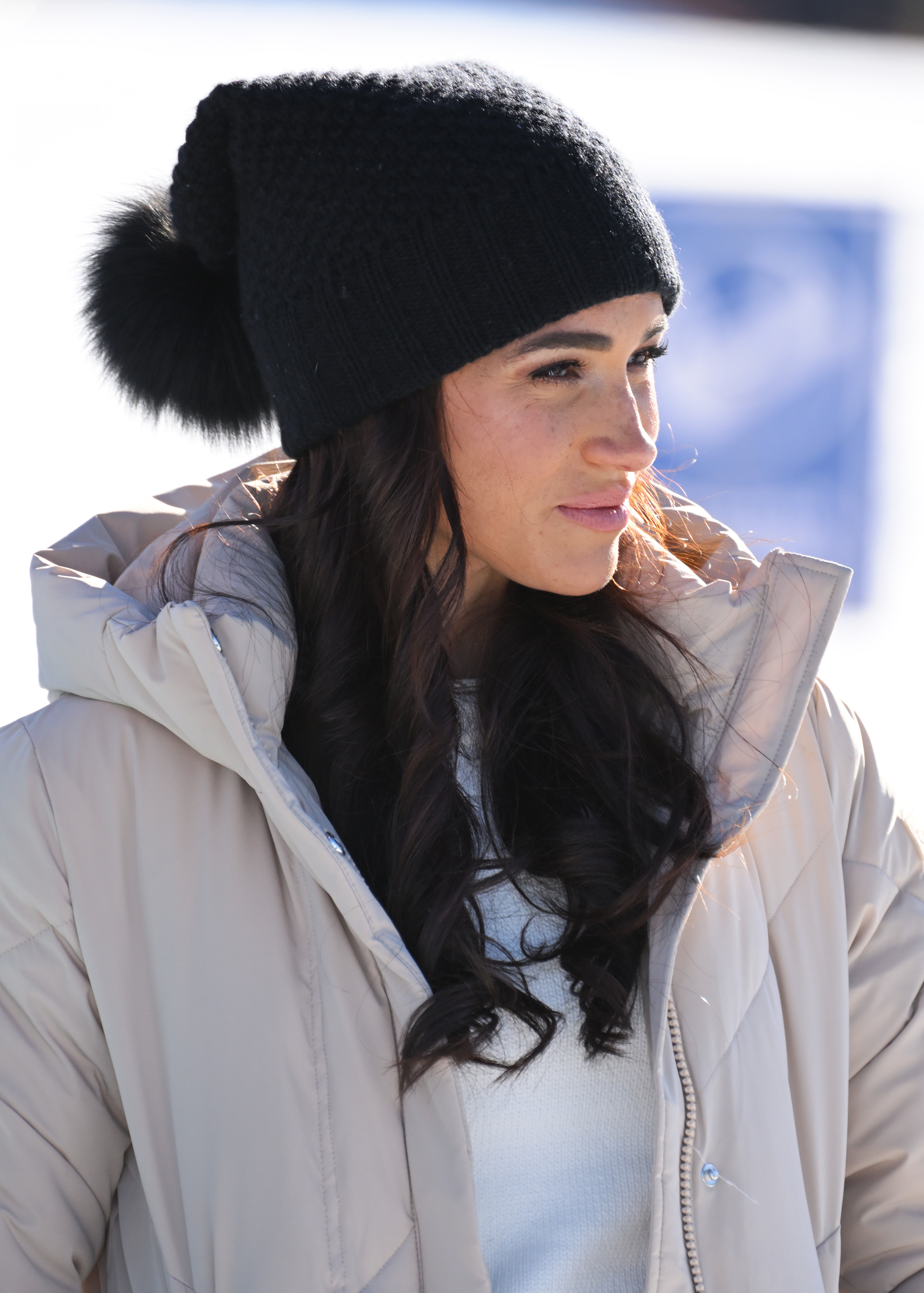 La duchesse de Sussex lors de l'événement Invictus Games One Year To Go, le 14 février 2024, à Whistler, au Canada. | Source : Getty Images