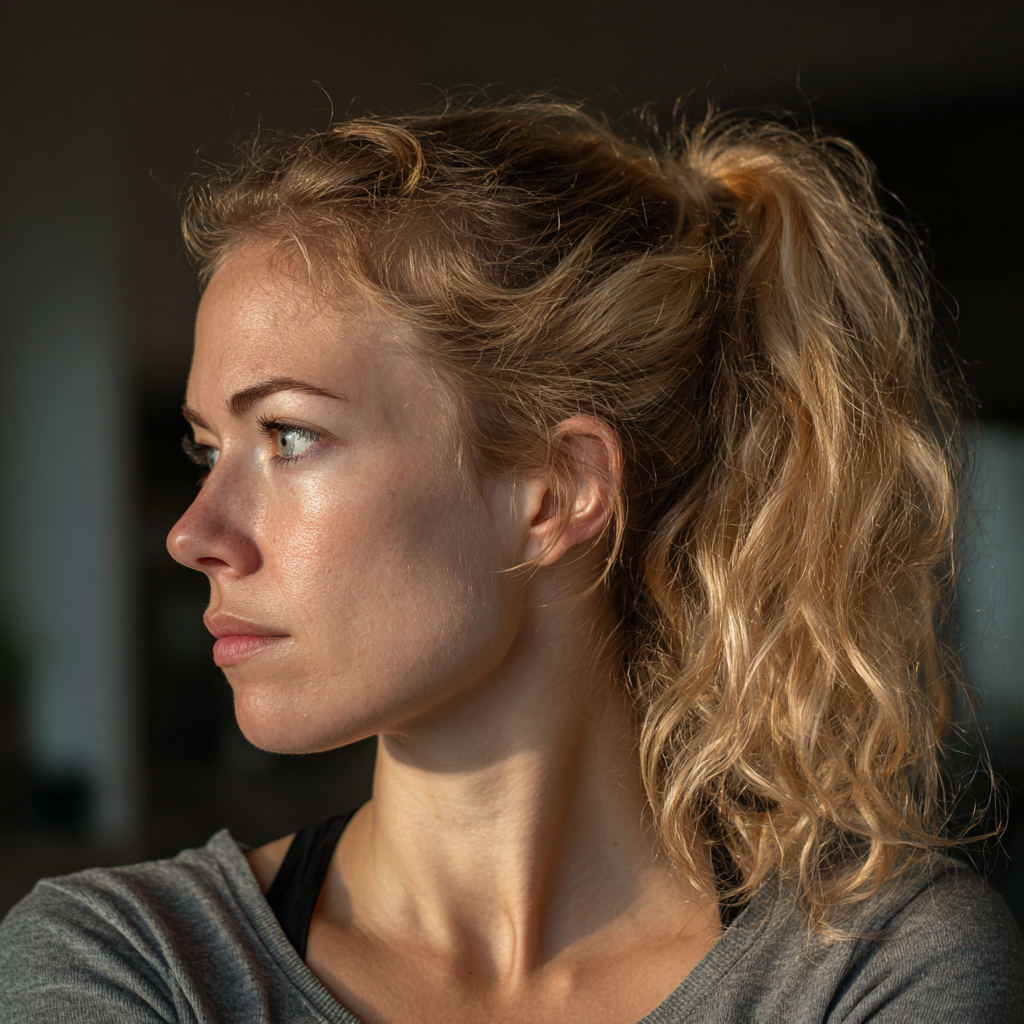 Profil d'une femme fatiguée | Source : Midjourney