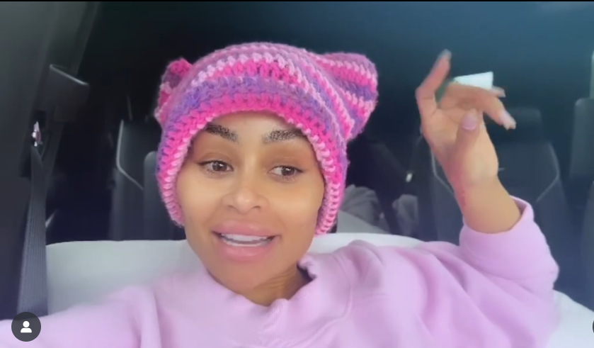 Blac Chyna en route pour se faire retirer ses produits de comblement du visage le 15 mars 2023 | Source : Instagram/blacchyna