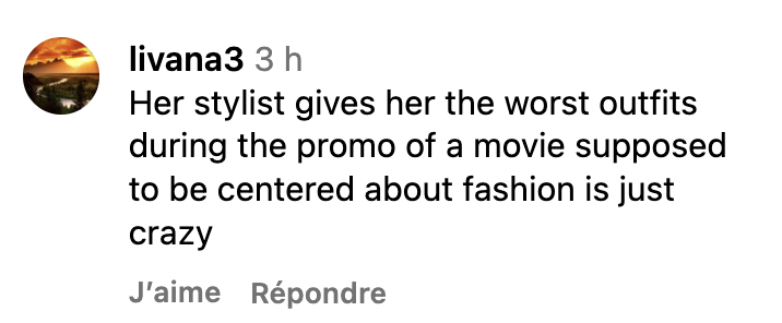 Commentaire d'un internaute I Source : https://www.instagram.com/checkthetag/p/DW20GX3gIn4/