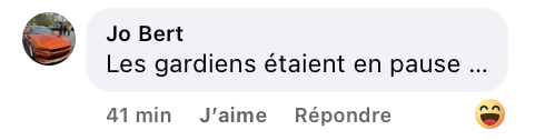 Capture d'écran du commentaire d'un internaute I Source : https://www.facebook.com/reel/1417226043531958