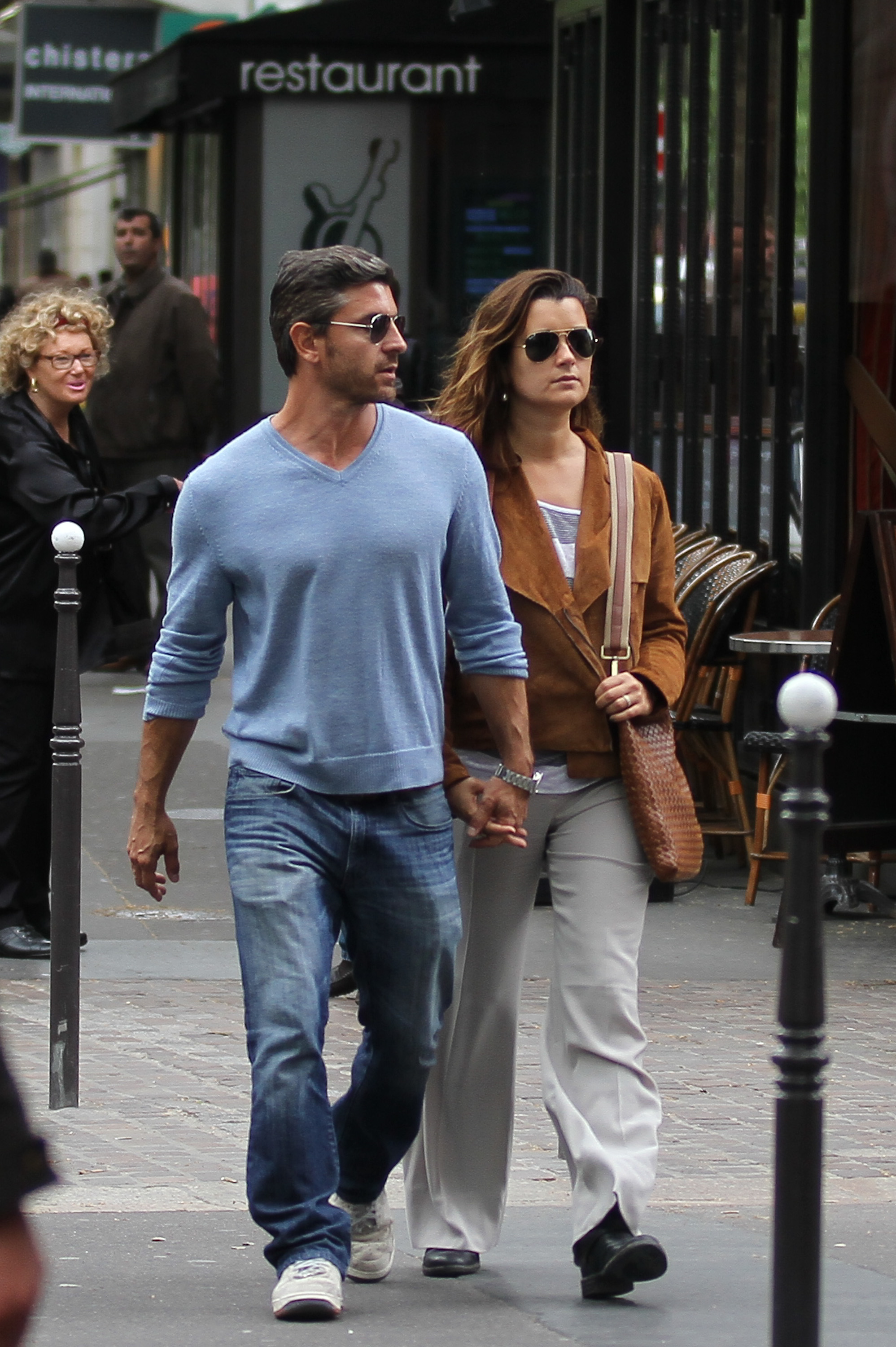 Cote de Pablo et Diego Serrano photographiés à Paris, France, le 9 mai 2012. | Source : Getty Images