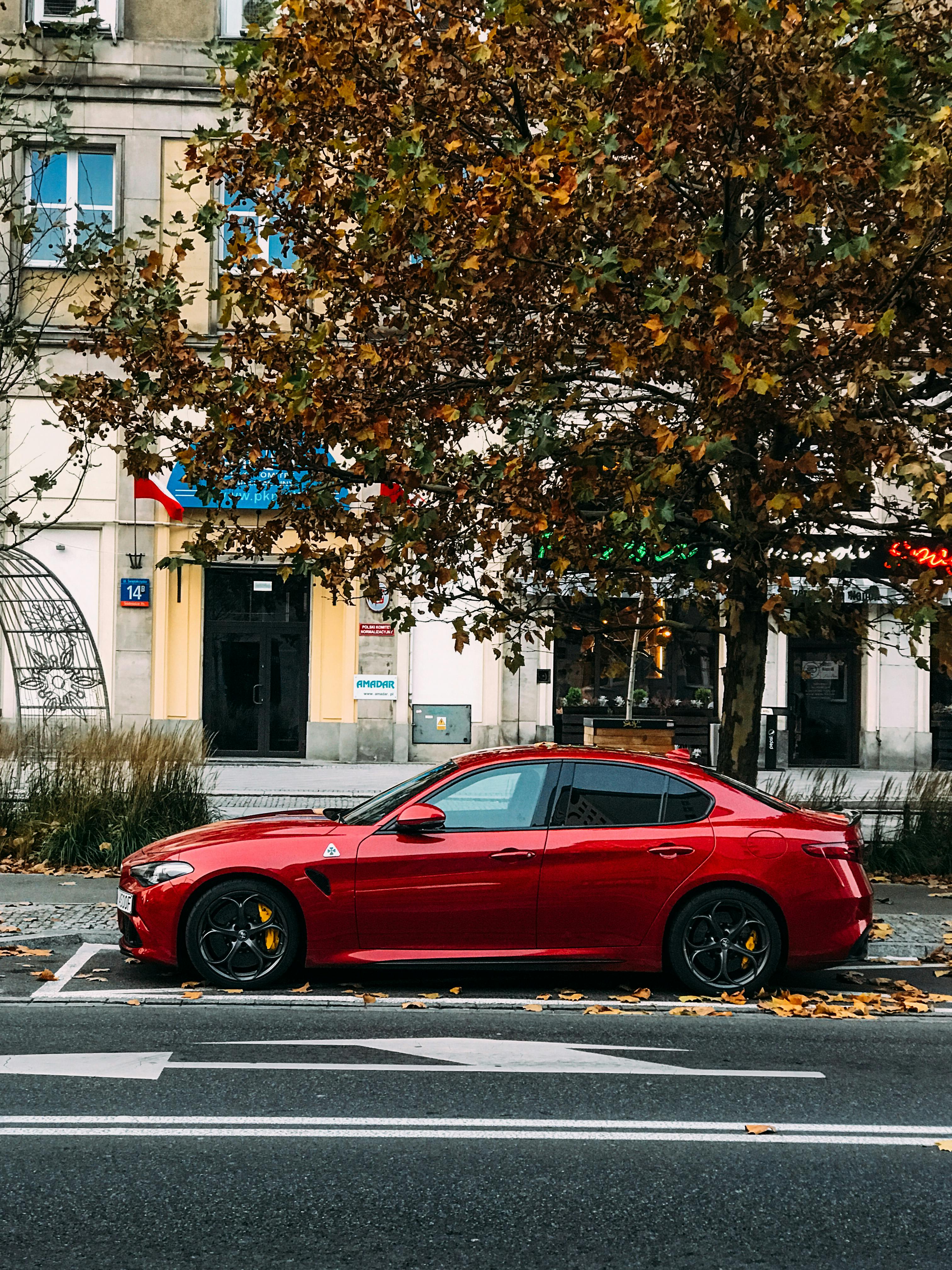 Une voiture garée sur le bord de la route | Source : Pexels