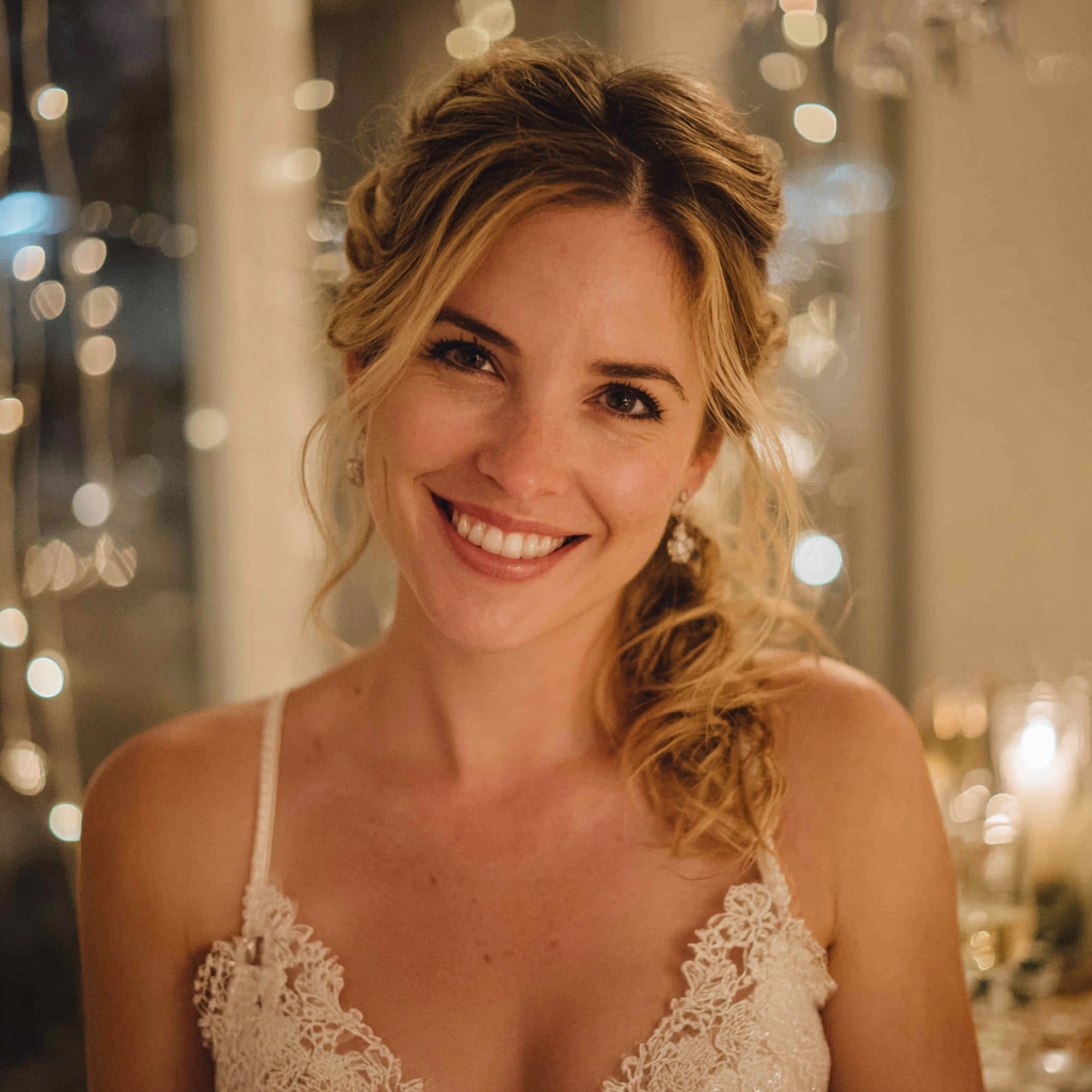 Une mariée souriante | Source : Midjourney