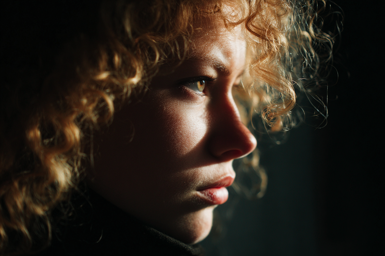 Une femme à l'expression sinistre | Source : Midjourney